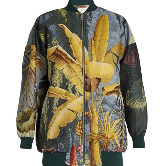 adam lippes Jackets & Blazers - Adam Lippes Eden Print Jacquard Bomber Jacket